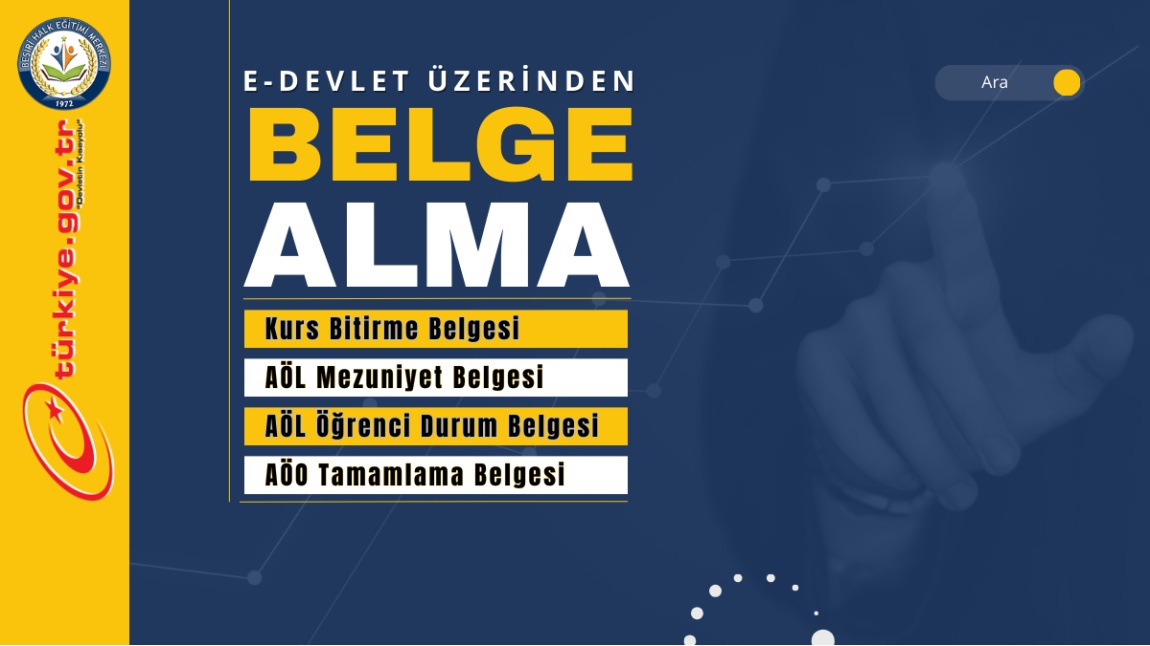 BELGELER E-DEVLET ÜZERİNDEN NASIL ALINIR?